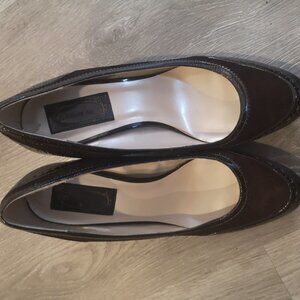 Etienne Aigner Ladies Size 9.5M Leather & Man Made Material Everest Dress Pumps